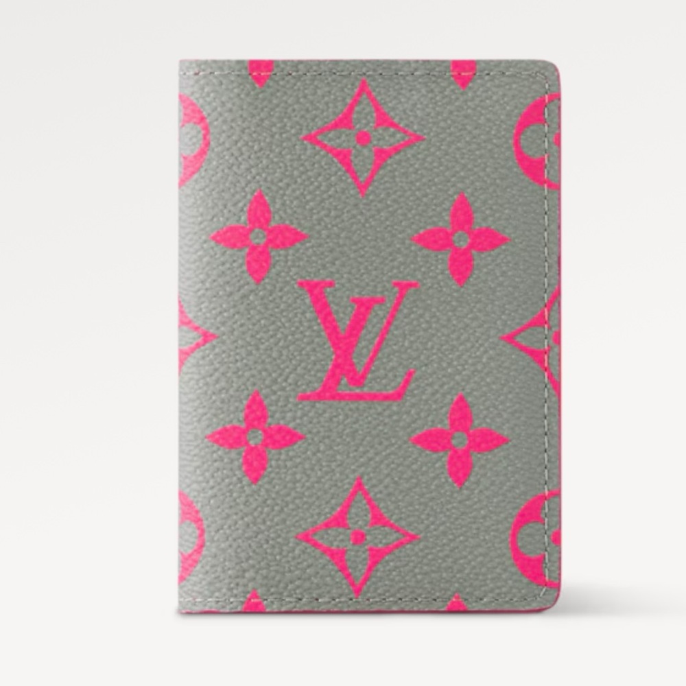 Louis Vuitton Pink and Grey Wallet Organizer - Sold Out Colorway